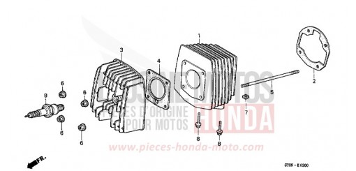 CYLINDER/CYLINDER HEAD PK50N de 1992